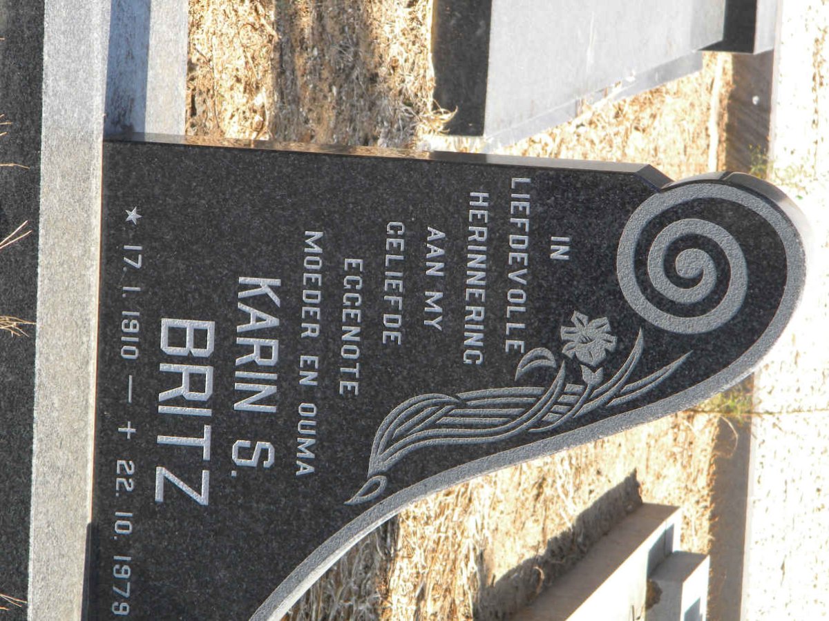 BRITZ Karin S. 1910-1979