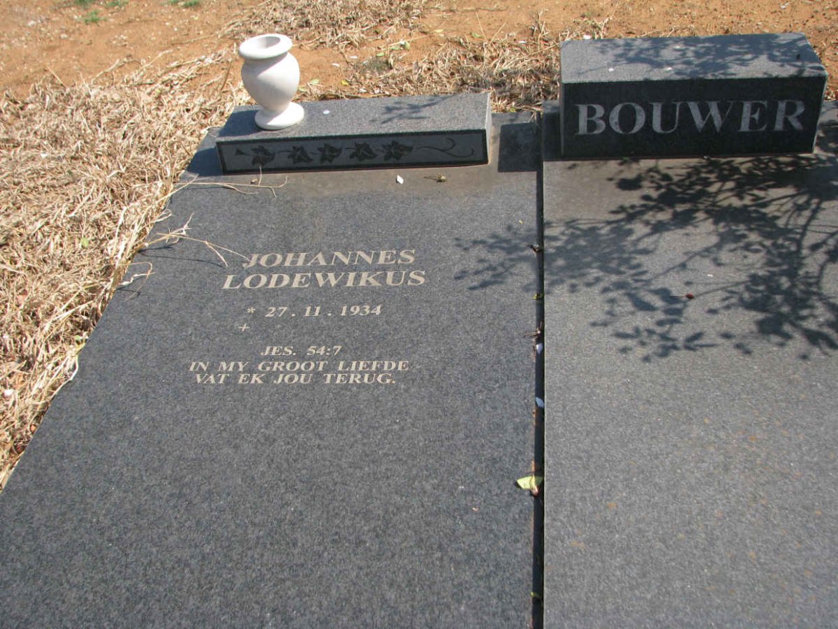 BOUWER Johannes Lodewikus 1934-