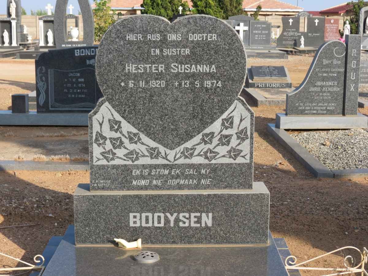 BOOYSEN Hester Susanna 1920-1974