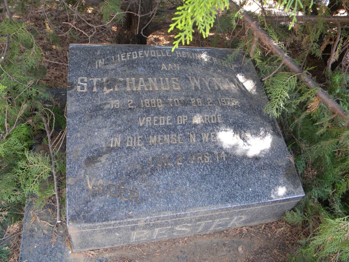 BESTER Stephanus Wynand 1888-1973