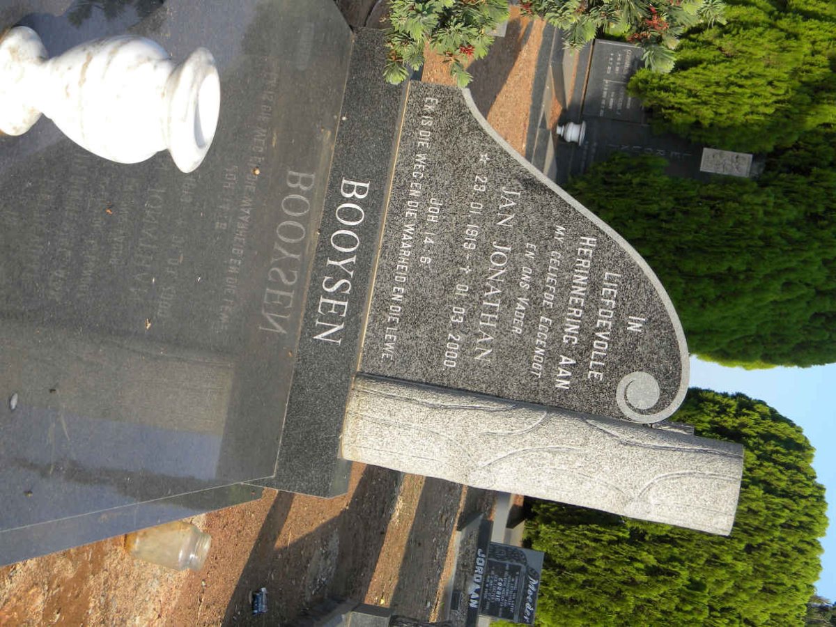 BOOYSEN Jan Jonathan 1919-2000