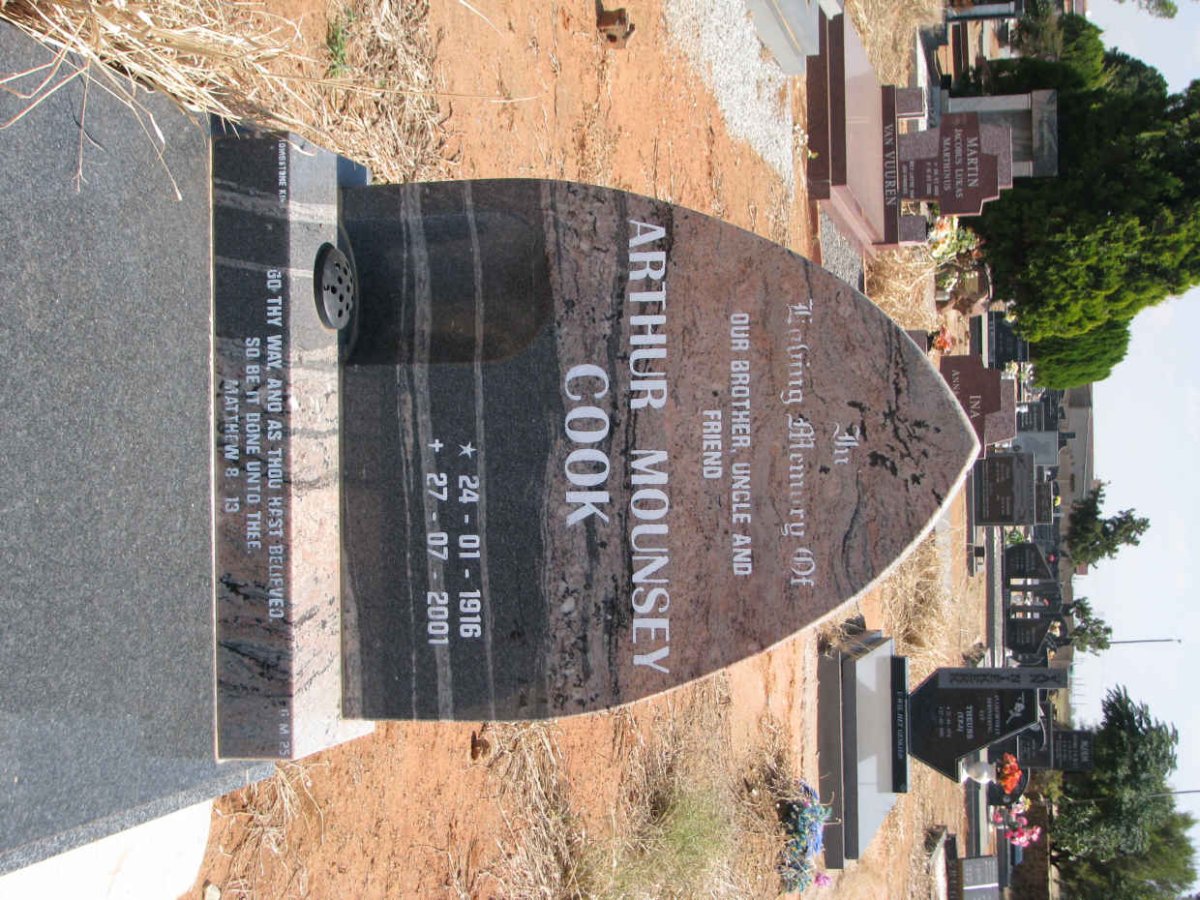 COOK Arthur Mounsey 1916-2001