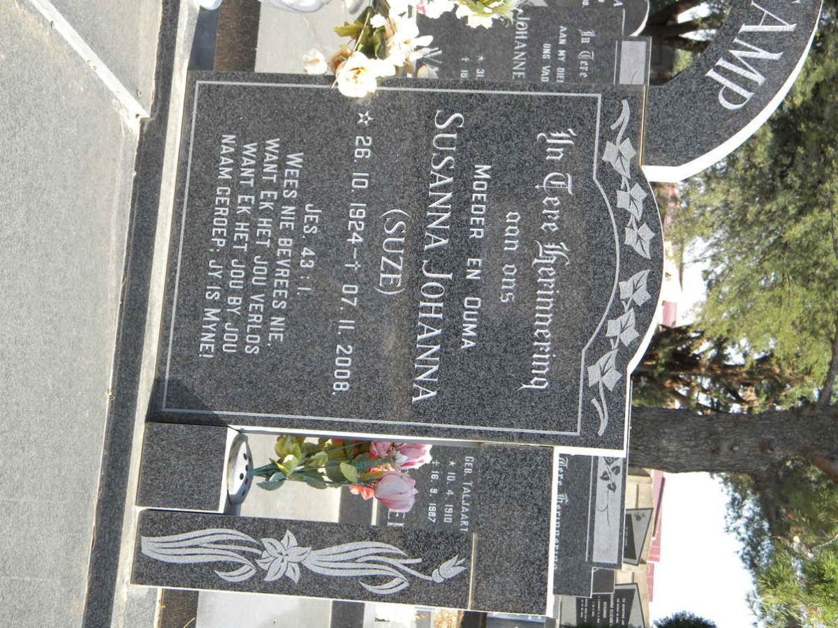 CROUCAMP Susannah Johanna 1924-2008
