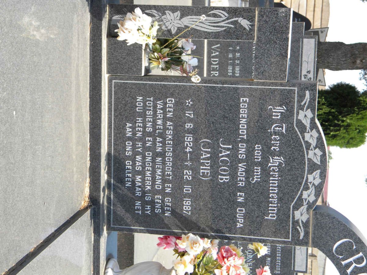 CROUCAMP Jacob 1924-1987