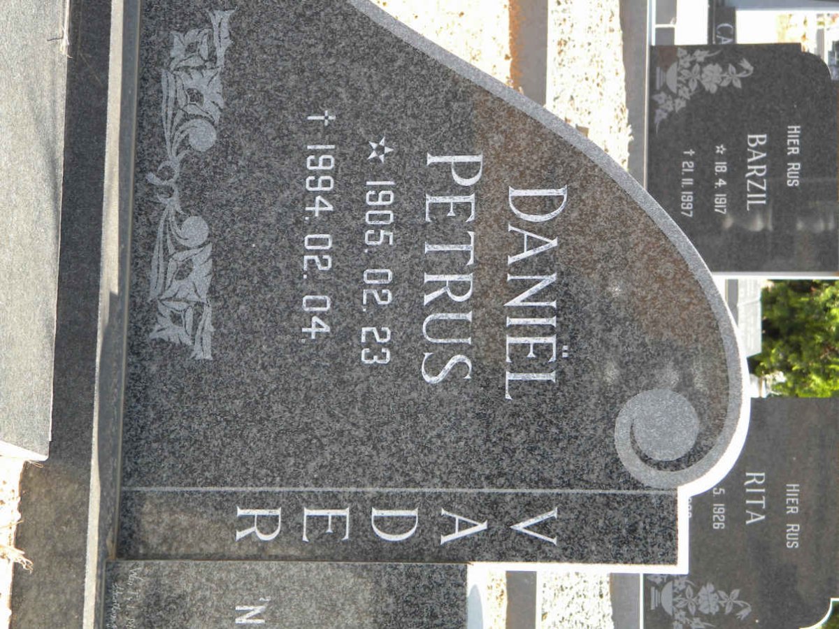 DRY Daniël Petrus 1905-1994