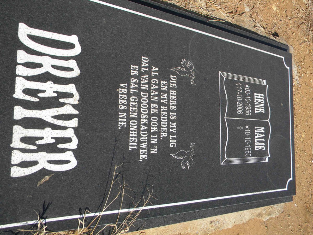 DREYER Henk 1956-2006 &amp; Malie 1960-