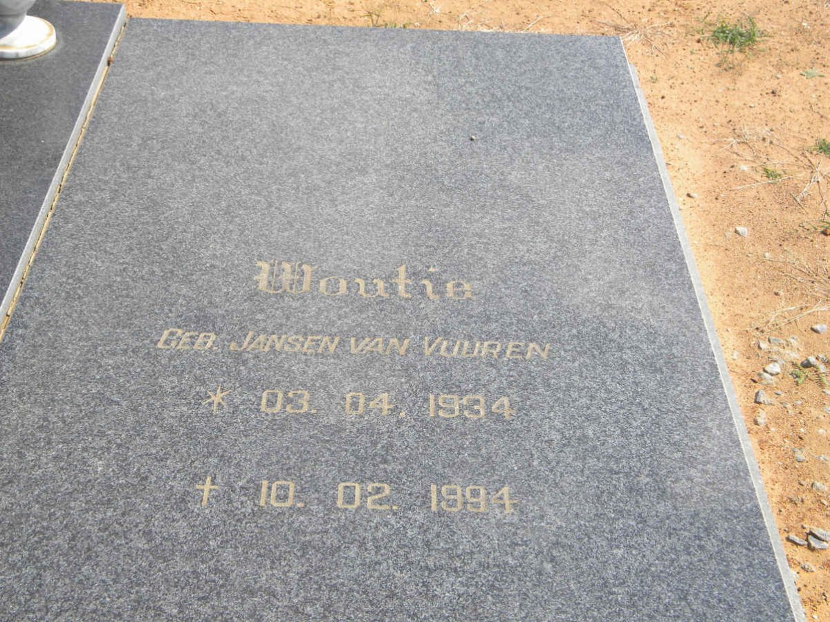 HEERDEN Woutie, van nee JANSEN VAN VUUREN 1934-1994