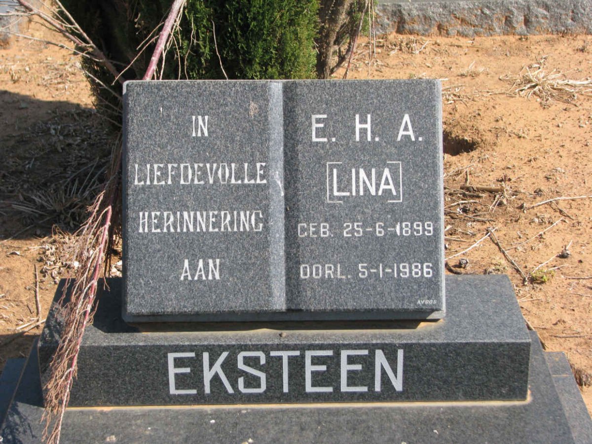 EKSTEEN E.H.A. 1899-1986