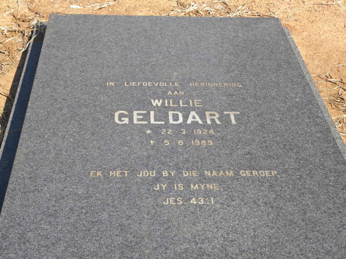 GELDART Willie 1924-1989