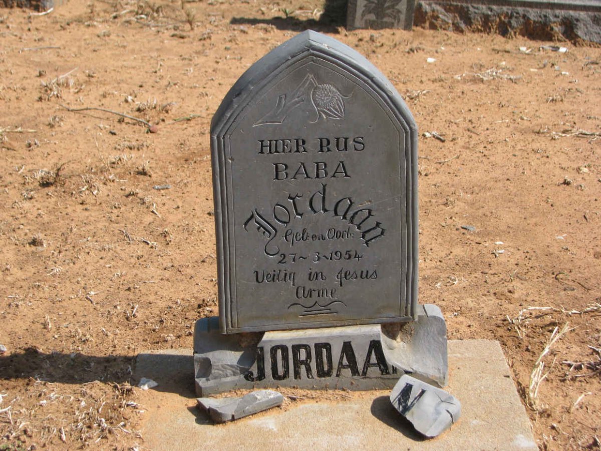 JORDAAN Baba 1954-1954