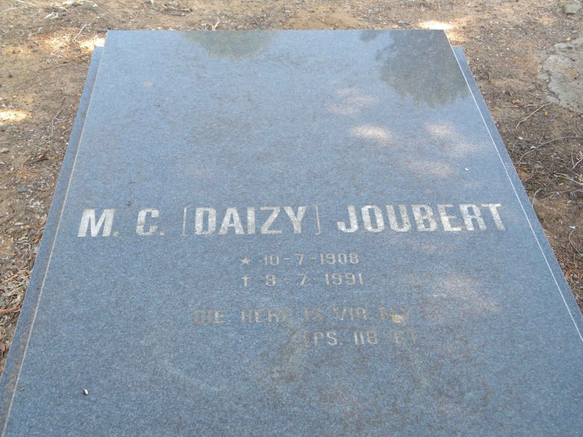 JOUBERT M.C. 1908-1991