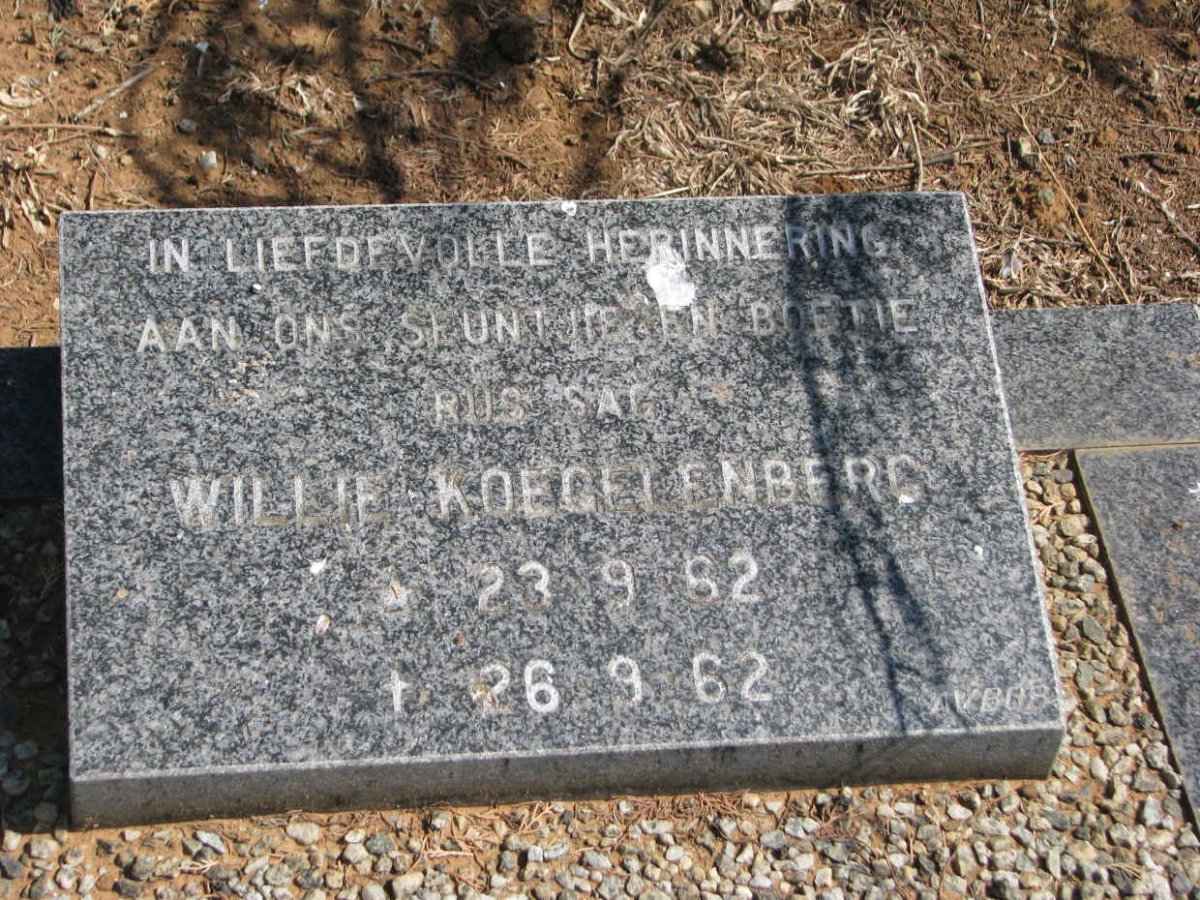 KOEGELENBERG Willie 1962-1962