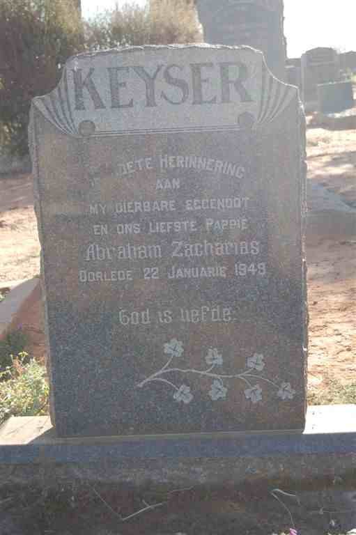 KEYSER Abraham Zacharias -1949