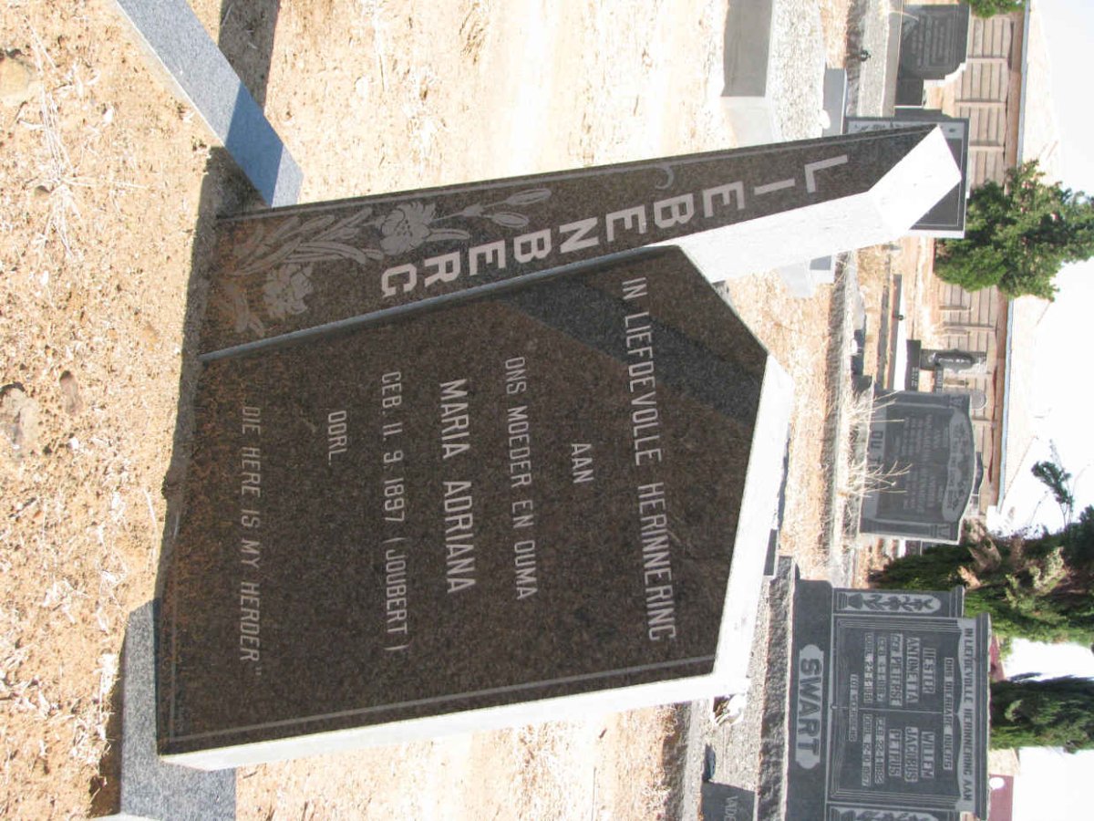 LIEBENBERG Maria Adriana nee JOUBERT 1897-