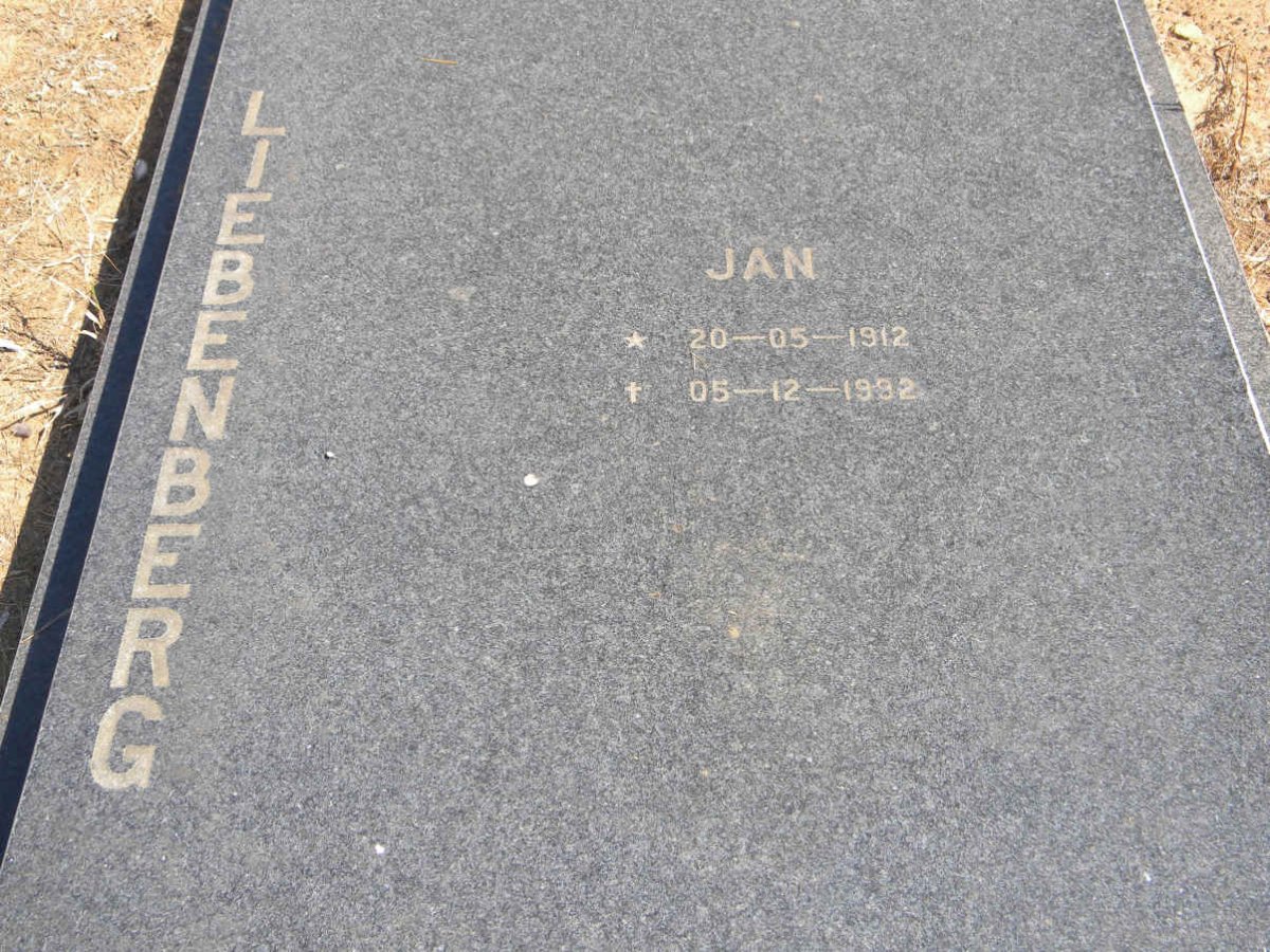 LIEBENBERG Jan 1912-1992