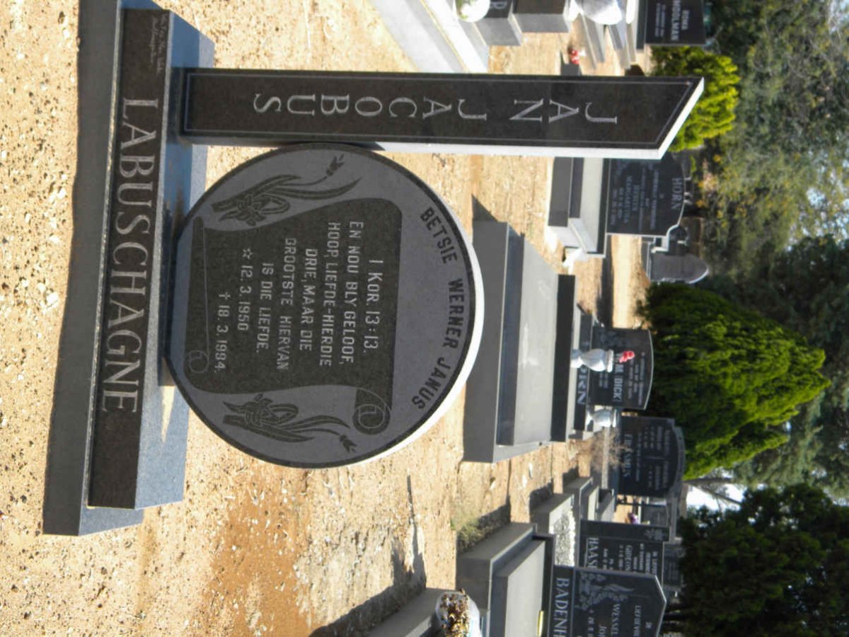 LABUSCHAGNE Jan Jacobus 1950-1994