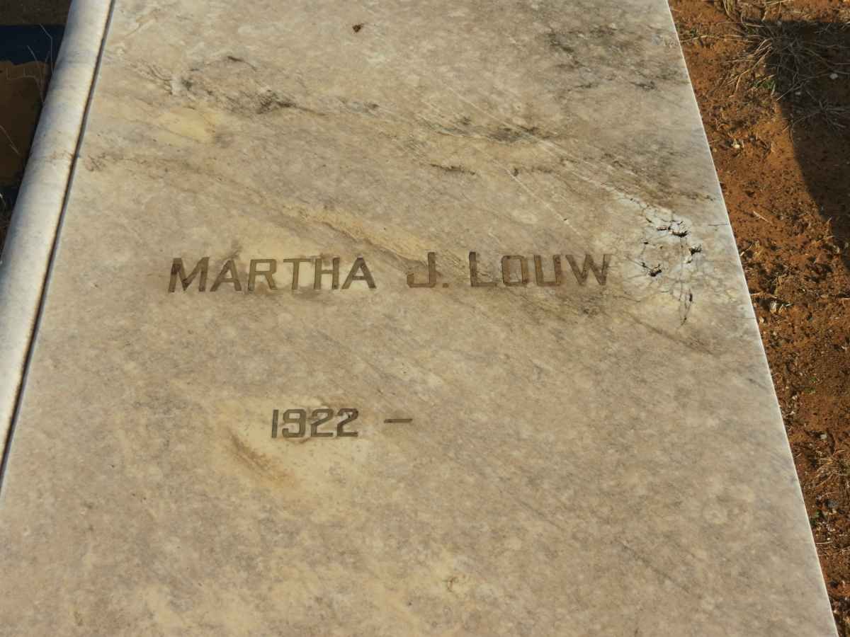 LOUW Martha J. 1922-