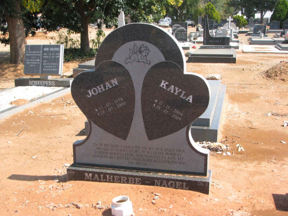 MALHERBE Johan 1978-2000 :: NAGEL Kayla 2004-2009