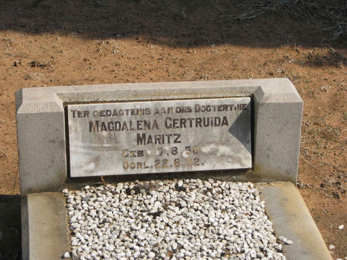MARITZ Magdalena Gertruida 1950-1952
