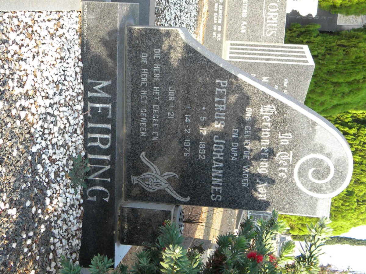 MEIRING Petrus Johannes 1892-1976