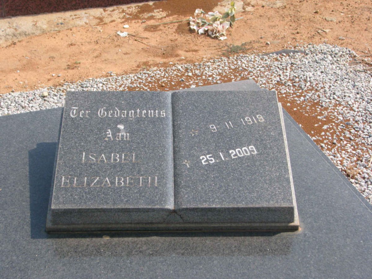 MEYER Isabel Elizabeth 1919-2009