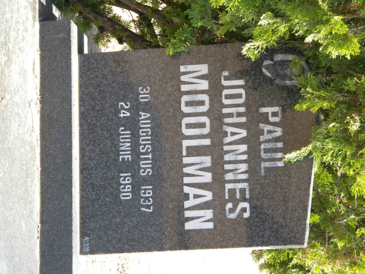 MOOLMAN Paul Johannes 1937-1990