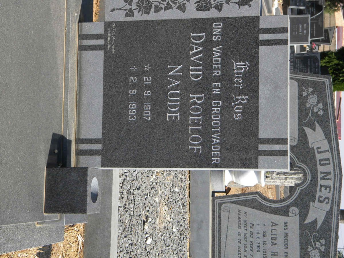 NAUDÉ Dawid Roelof 1907-1993