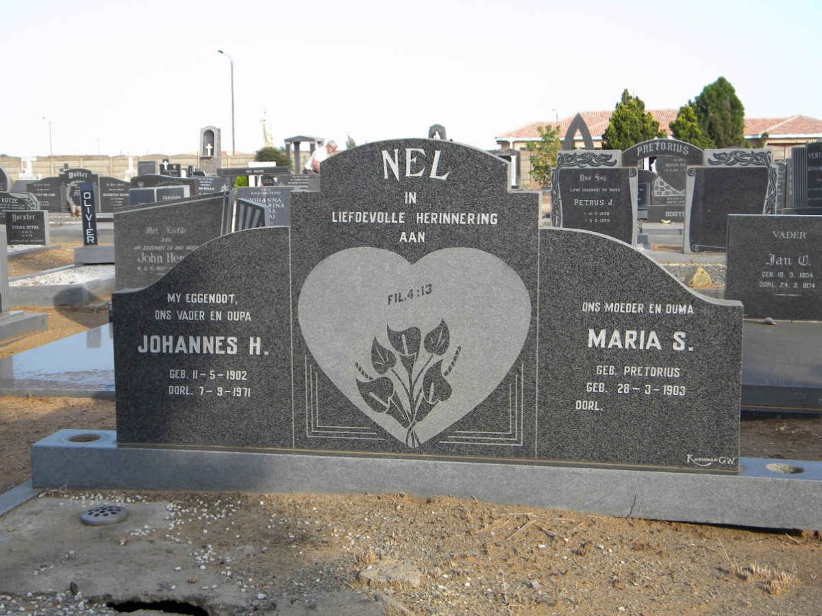 NEL Johannes H. 1902-1971 &amp; Maria S. PRETORIUS 1903-