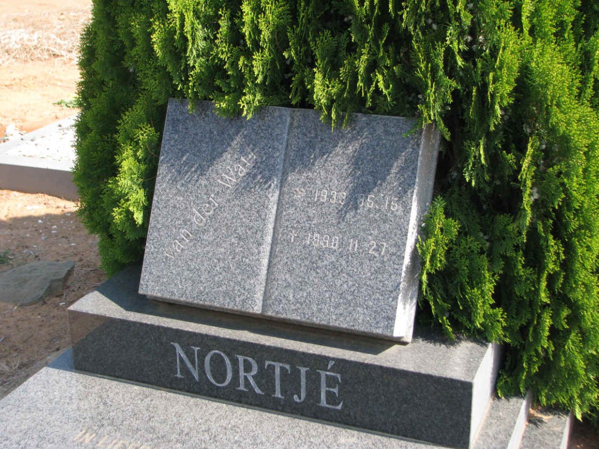 NORTJÉ Van Der Walt 1933-1998