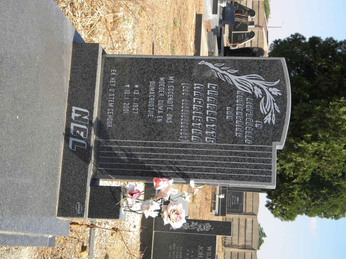 NEL Charlotte Magrietha nee BEZUIDENHOUT 1927-2001
