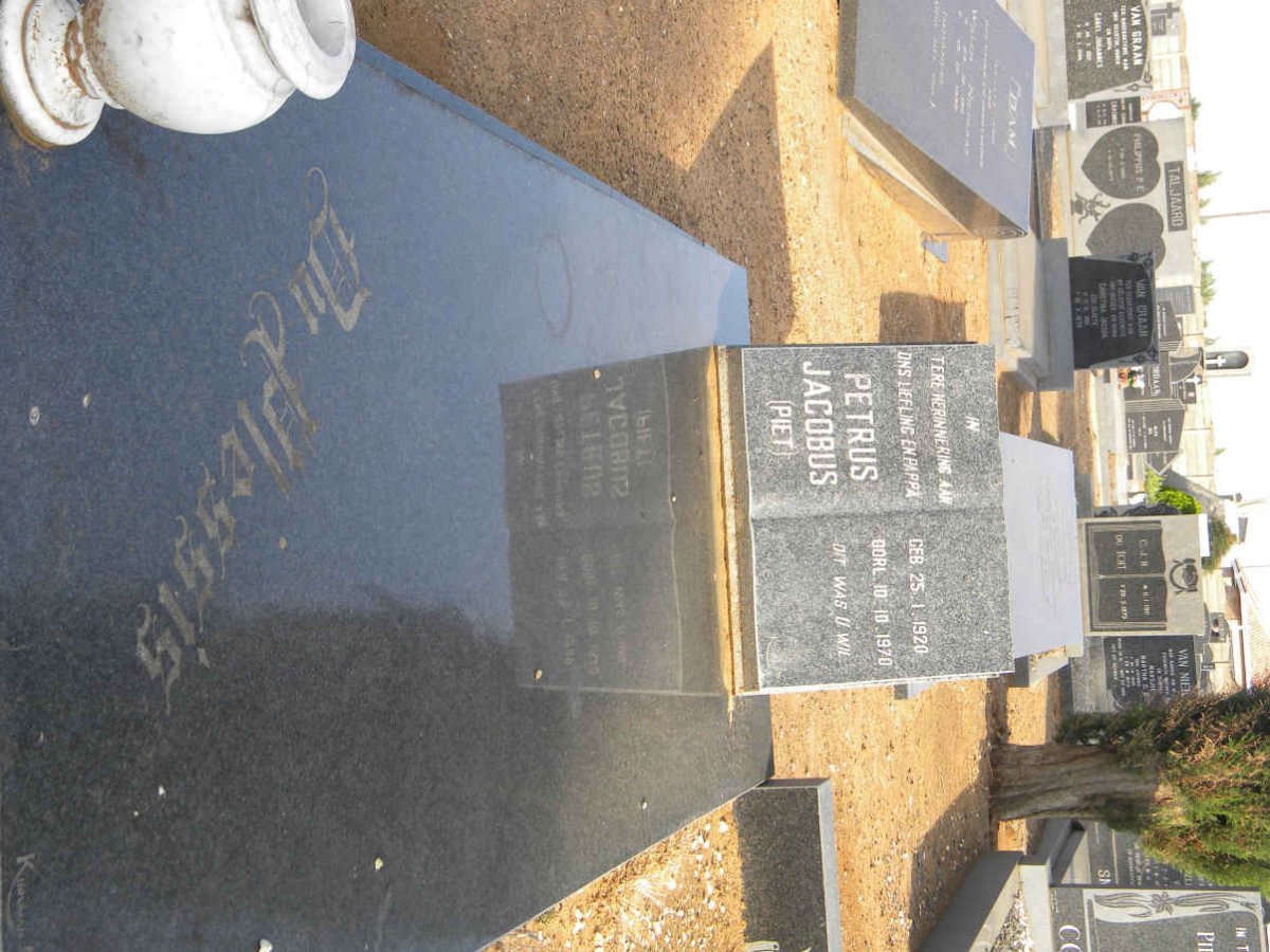 PLESSIS Petrus Jacobus, du 1920-1970