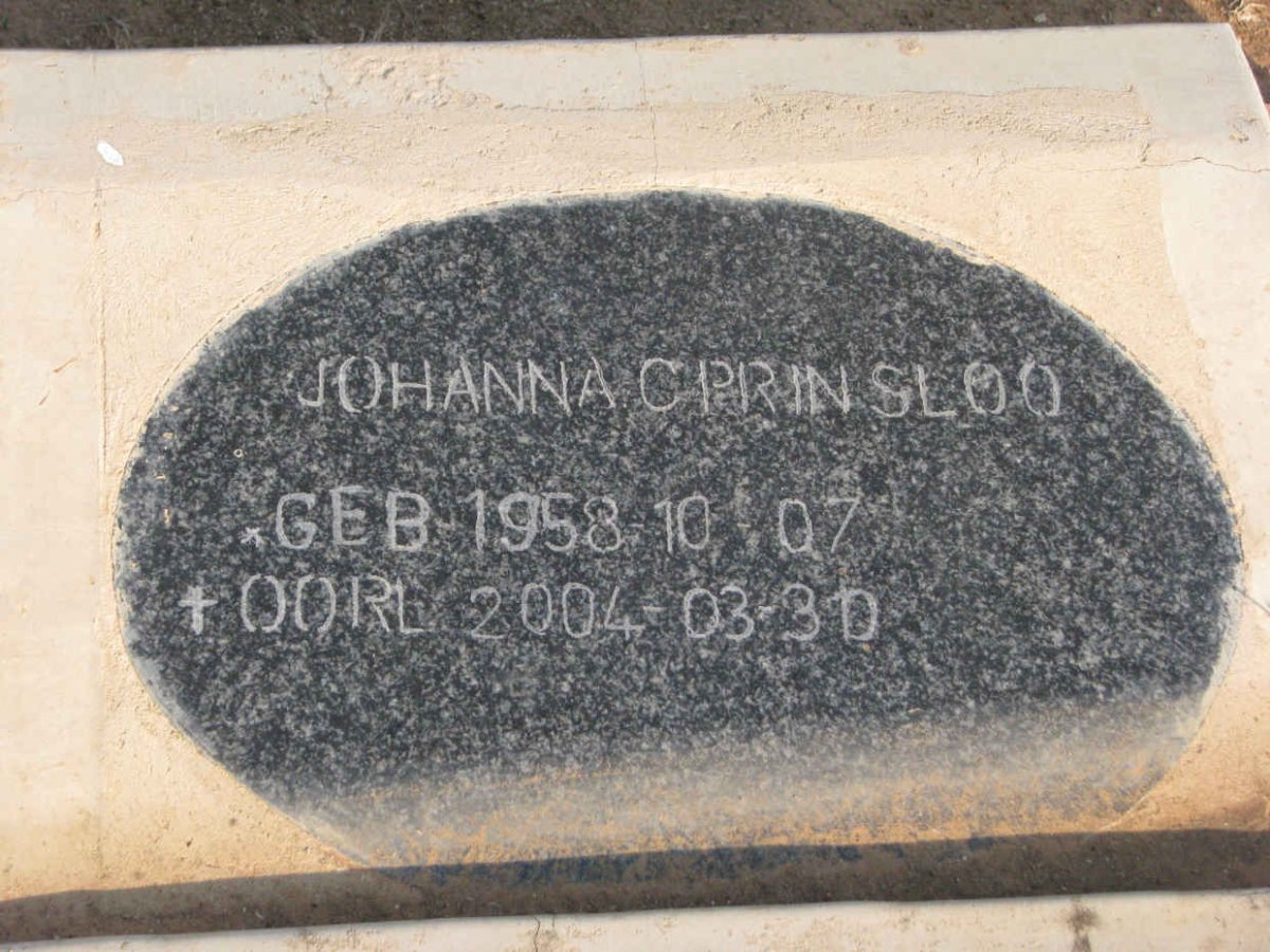 PRINSLOO Johanna C. 1958-2004