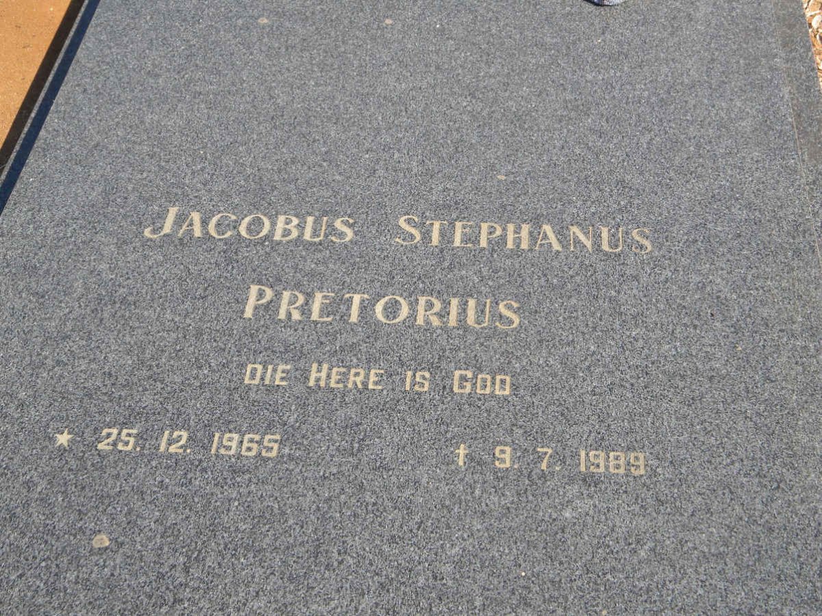 PRETORIUS Jacobus Stephanus 1965-1989