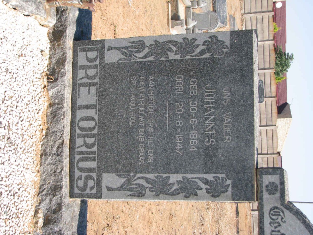 PRETORIUS Johannes 1864-1947