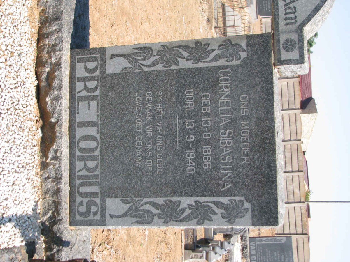 PRETORIUS Cornelia Sibastina 1866-1940