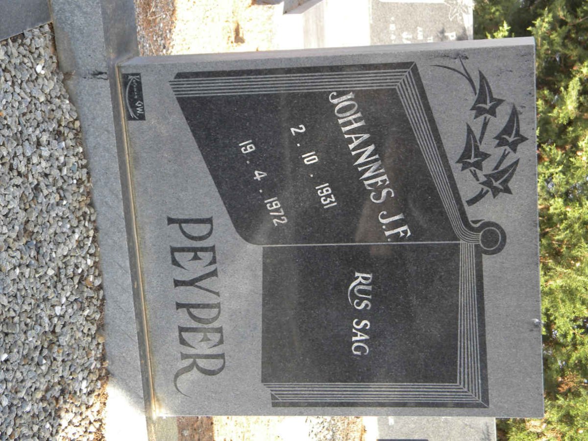 PEYPER Johannes J.F. 1931-1972