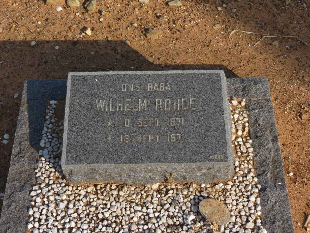 ROHDE Wilhelm 1971-1971