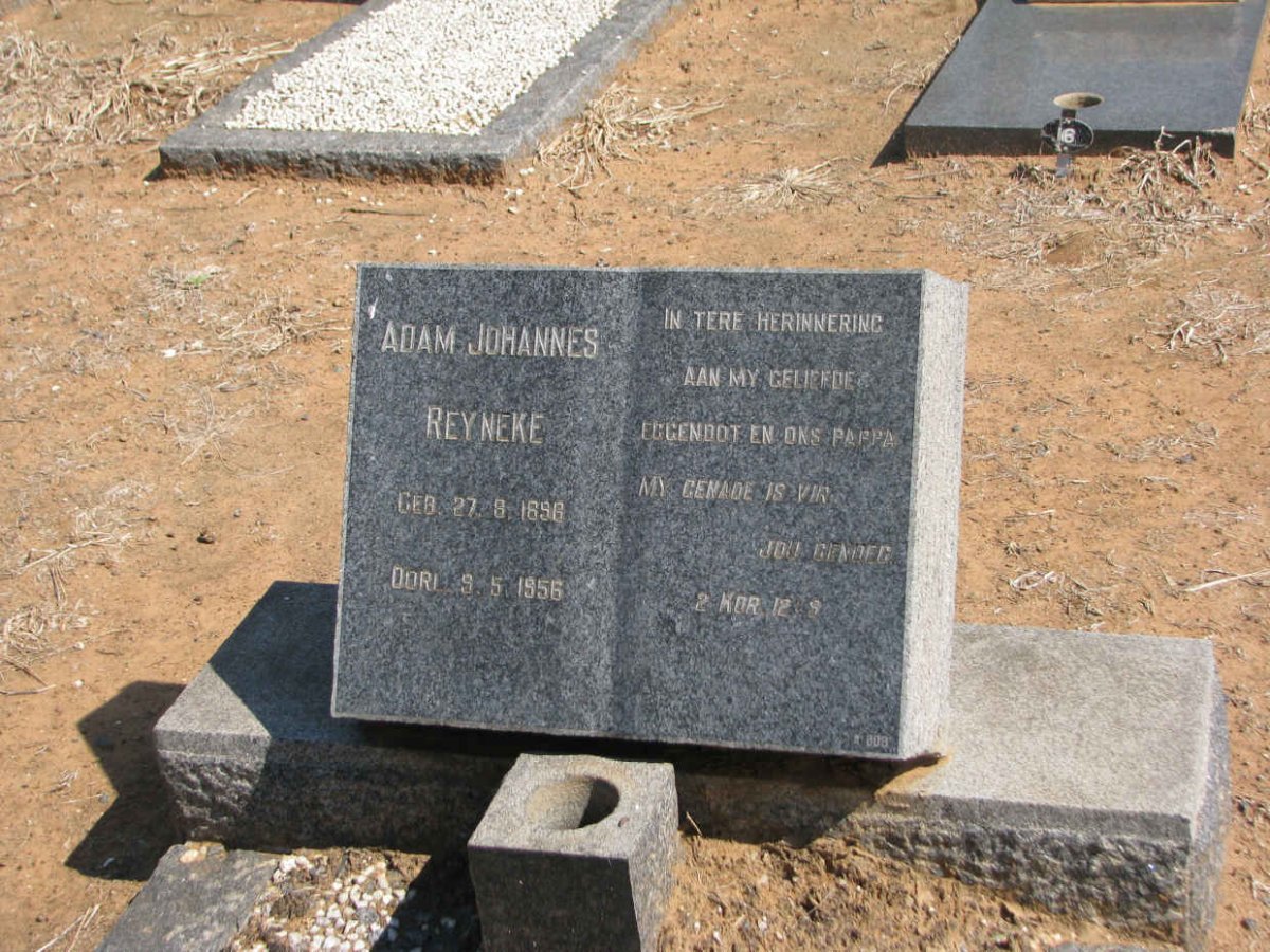 REYNEKE Adam Johannes 1896-1956