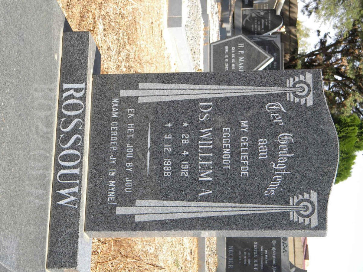 ROSSOUW Willem A. 1912-1988