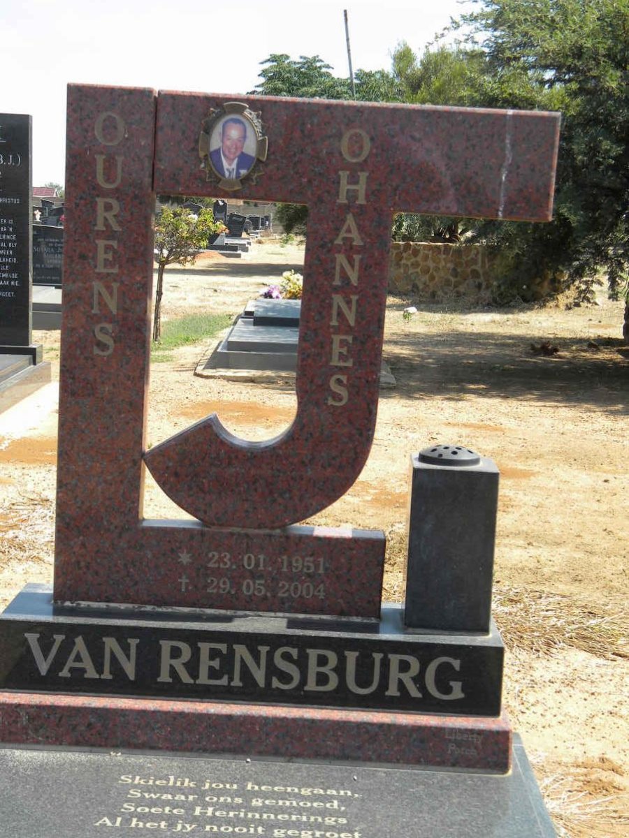 RENSBURG Lourens Johannes, van 1951-2004