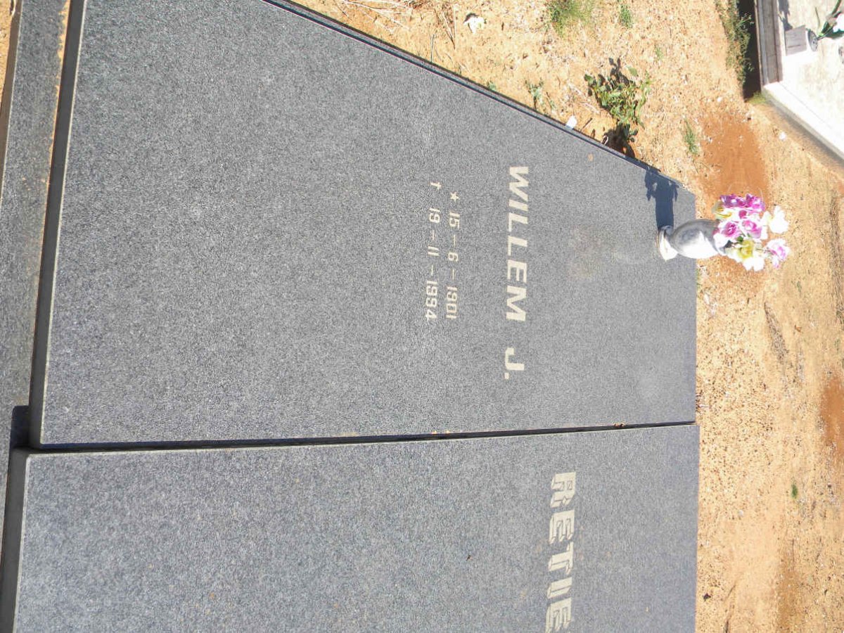 RETIEF Willem J. 1901-1994