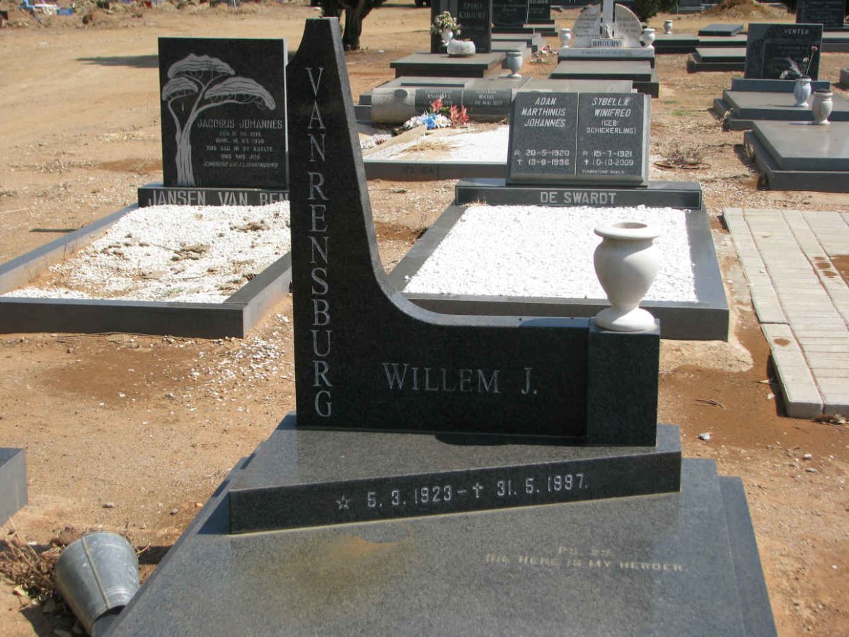 RENSBURG Willem J., van 1923-1997