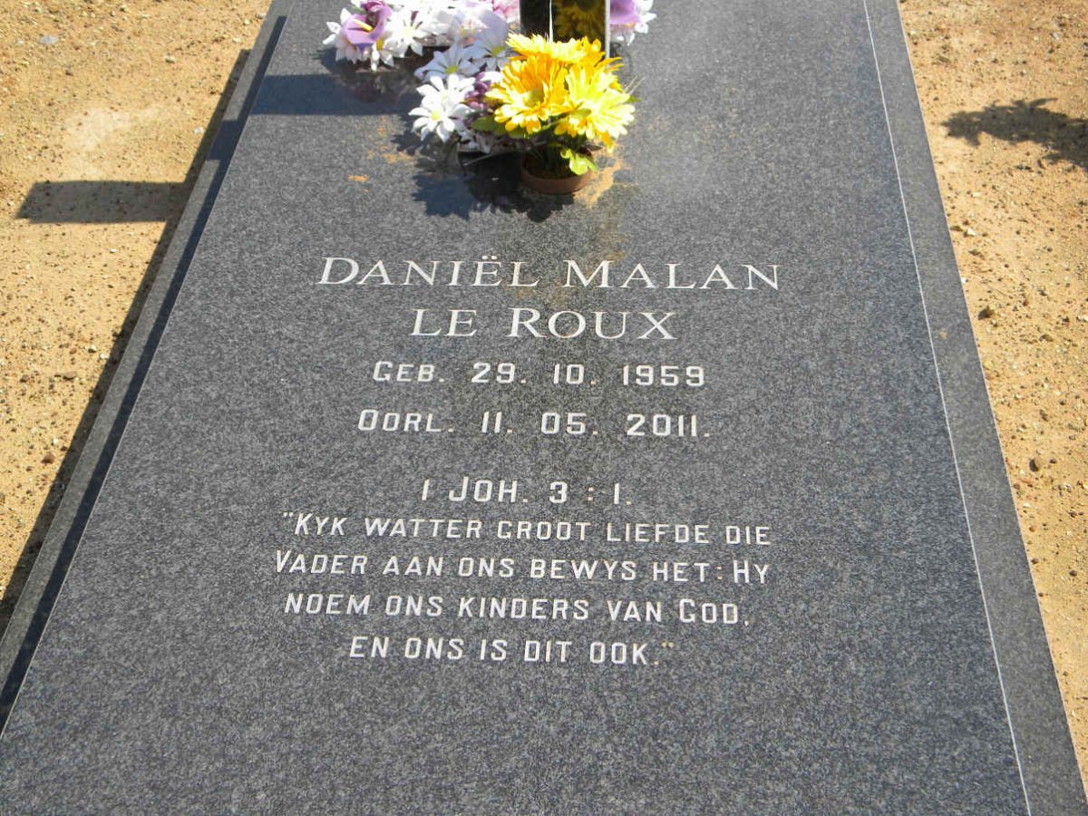 ROUX Daniël Malan, le 1959-2011