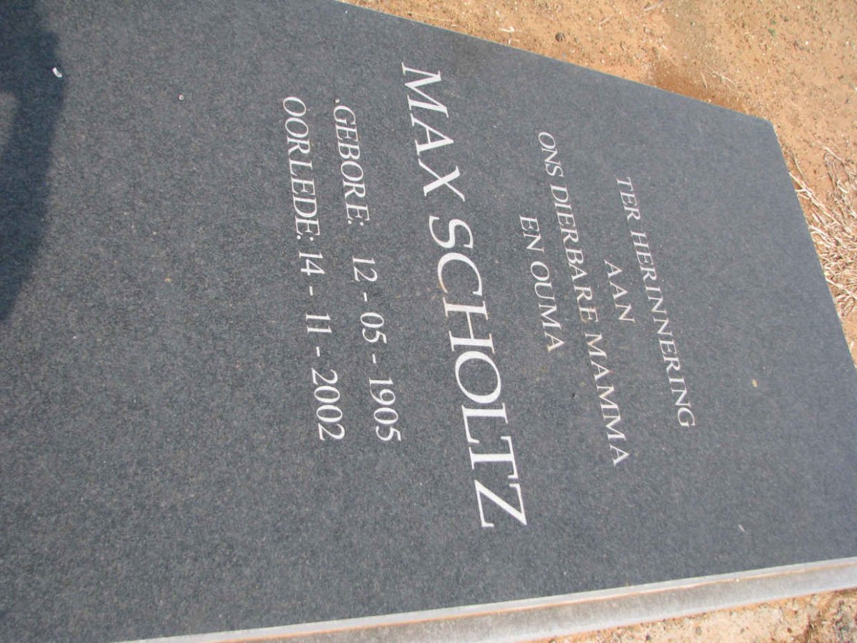 SCHOLTZ Max 1905-2002