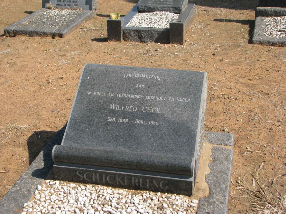 SCHICKERLING Wilfred Cecil 1888-1956