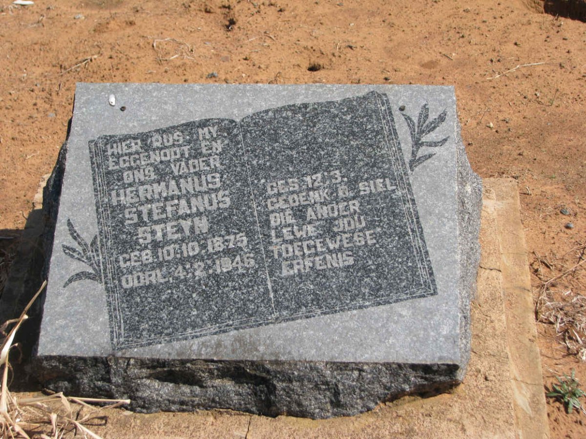 STEYN Hermanus Stefanus 1875-1946