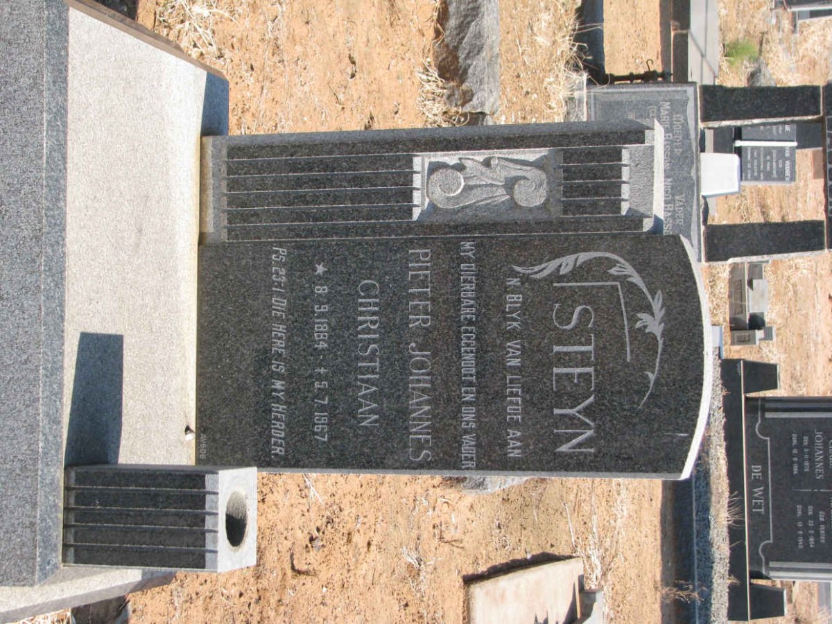 STEYN Pieter Johannes Christiaan 1884-1967