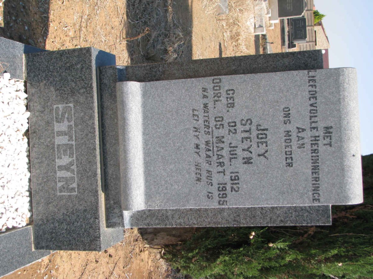 STEYN Joey 1912-1995