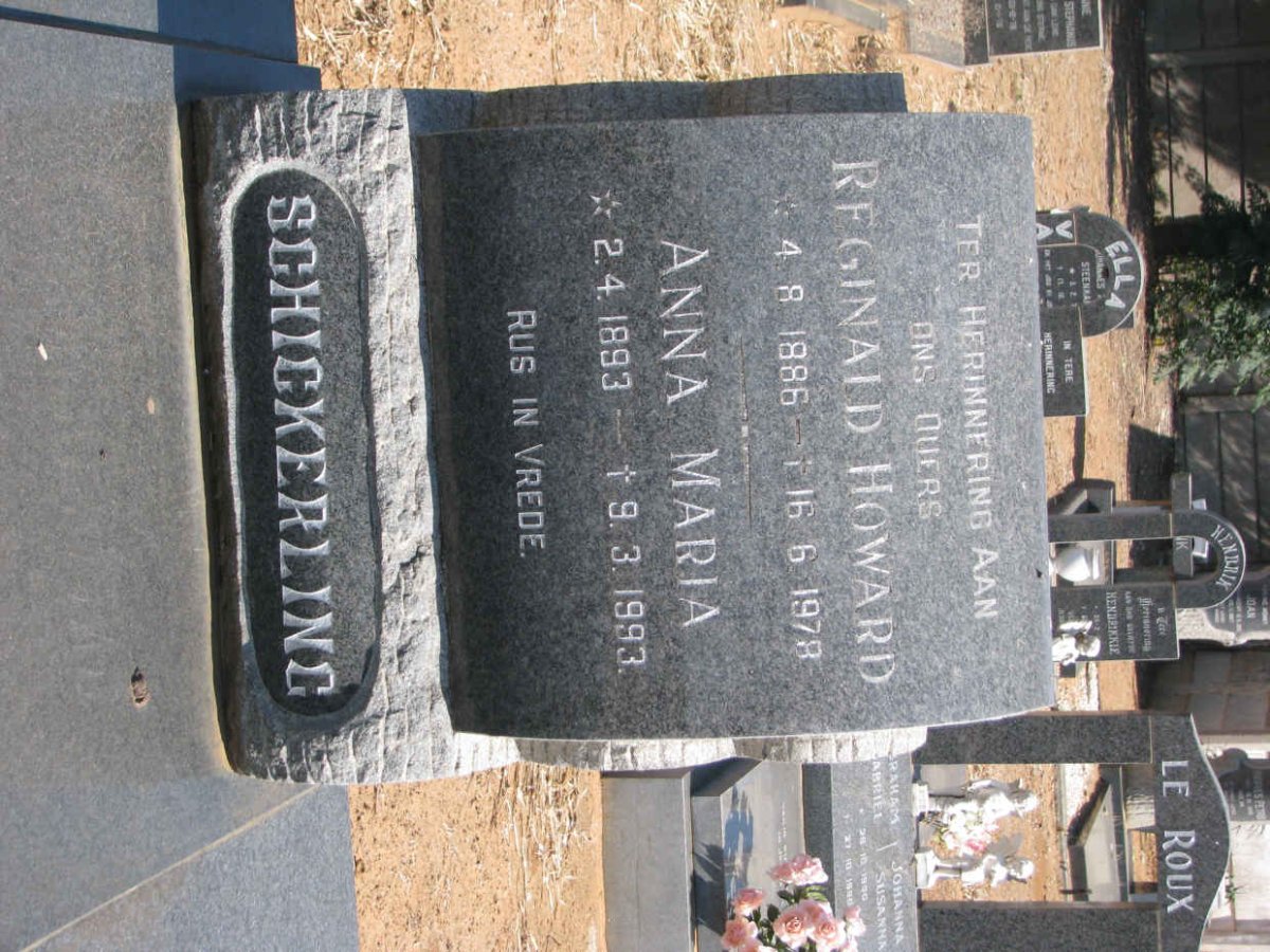 SCHICKERLING Reginald Howard 1886-1978 &amp; Anna Maria 1893-1993