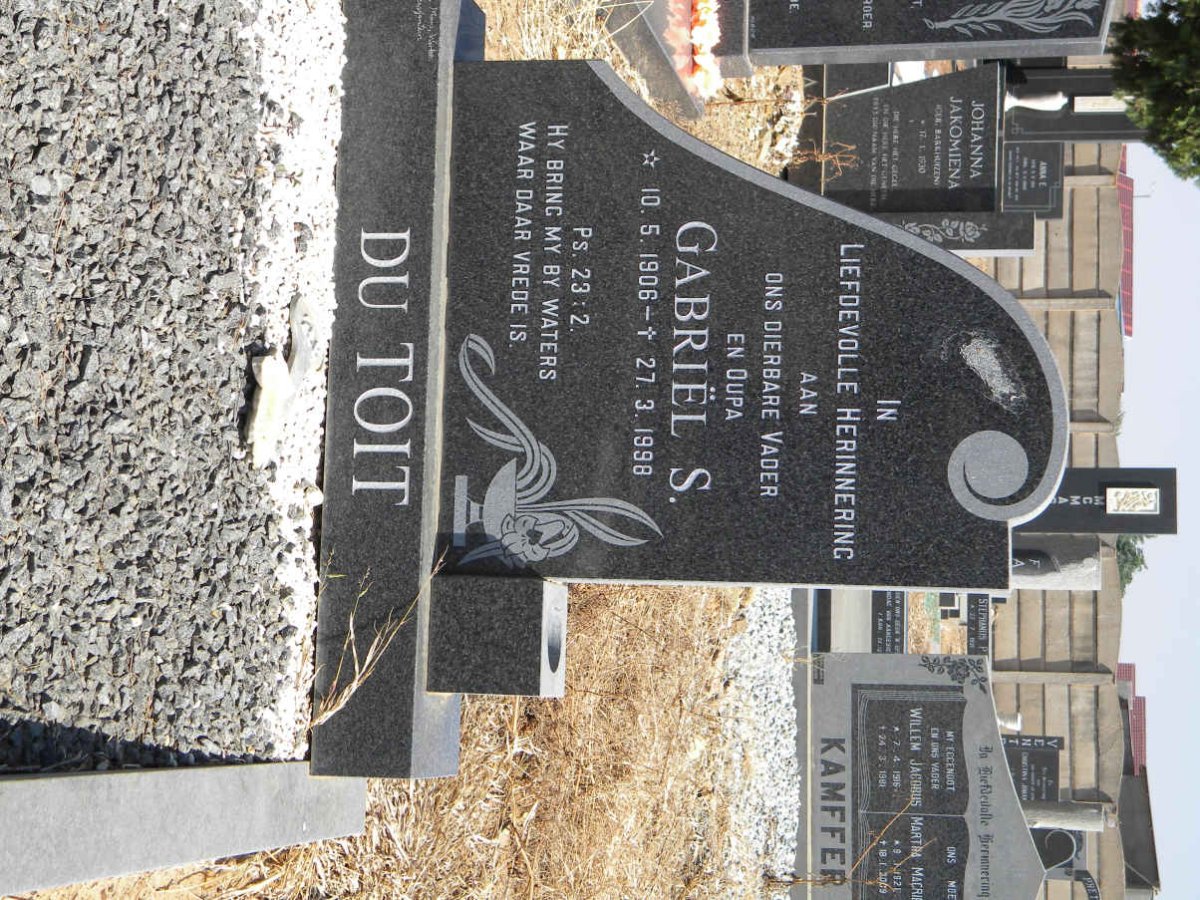 TOIT Gabriël S., du 1906-1998